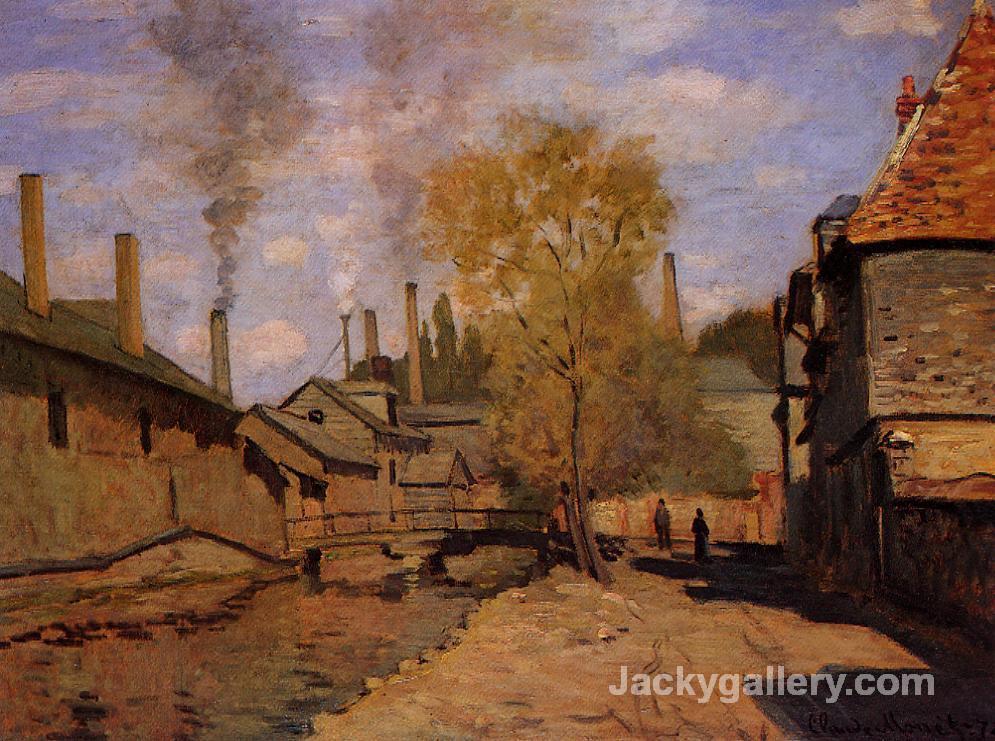 Factories at Deville, near Rouen by Claude Monet paintings reproduction